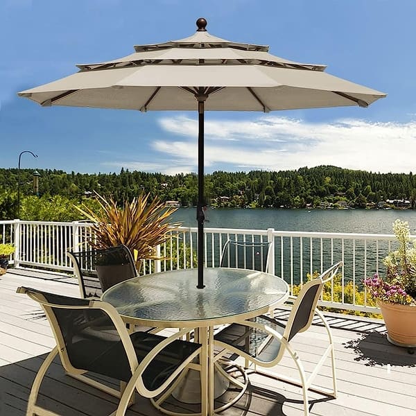 best rated sunbrella patio umbrellas sunbrella cantilever umbrella | 12 foot offset umbrella