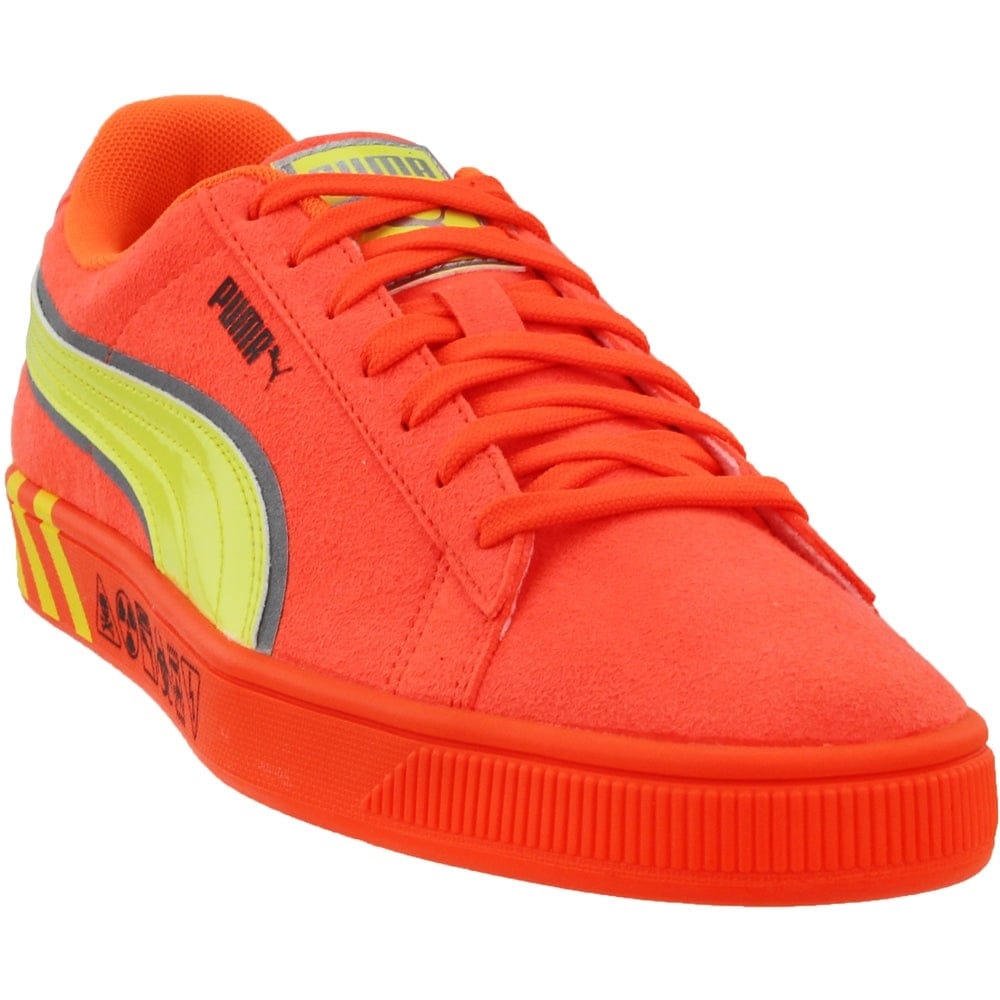Puma Mens Hazard Orange Casual Sneakers 