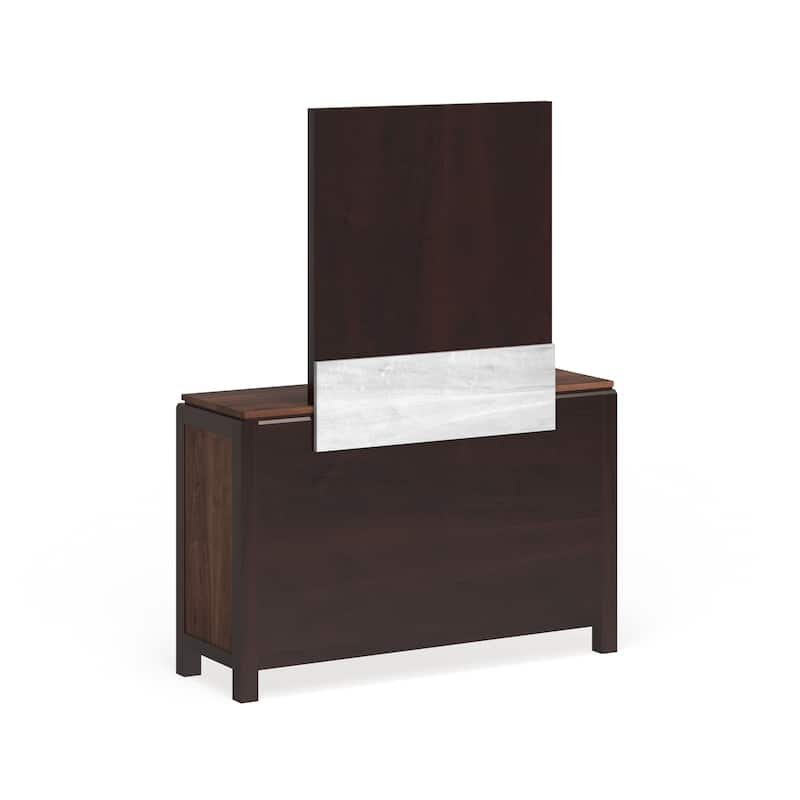 Zuza Transitional Walnut 2-piece 7-Drawer Dresser and Mirror Set by Furniture of America