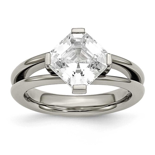 Titanium CZ Ring (3 mm)