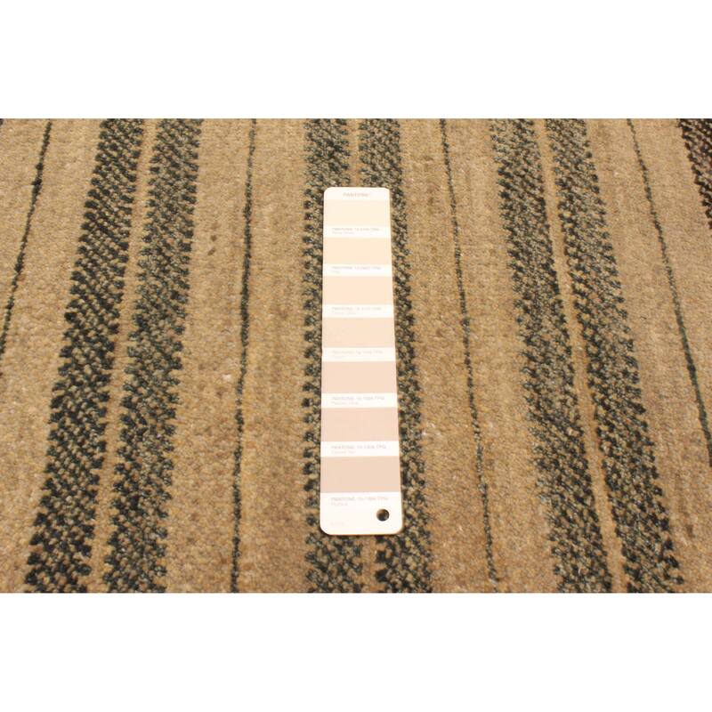 ECARPETGALLERY Hand-knotted Peshawar Ziegler Khaki Wool Rug - 4'2 x 6'3