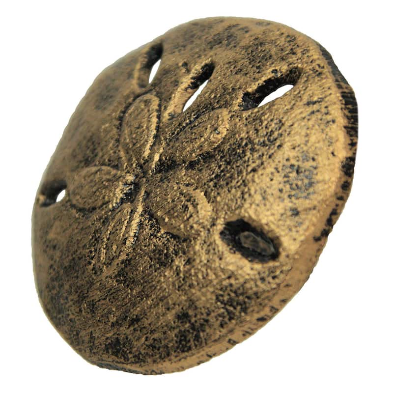 Antique Finish Sand Dollar Drawer Pulls - 6-Piece Set - 2.25 X 2.25 X 1 inches