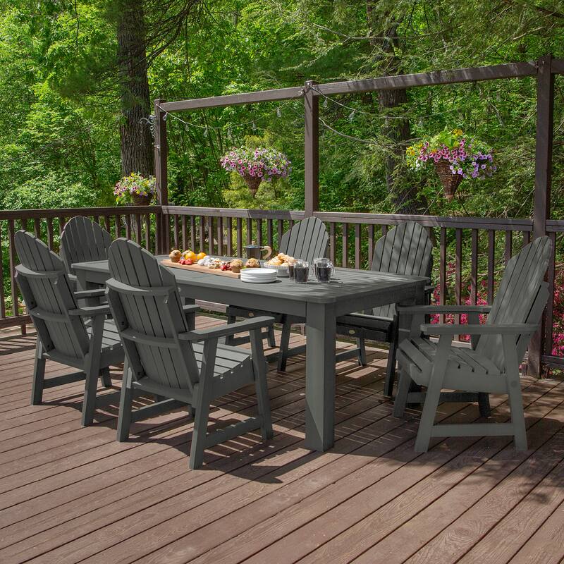 HIGHWOOD Hamilton Adirondack 7-Piece Outdoor Dining Height Set