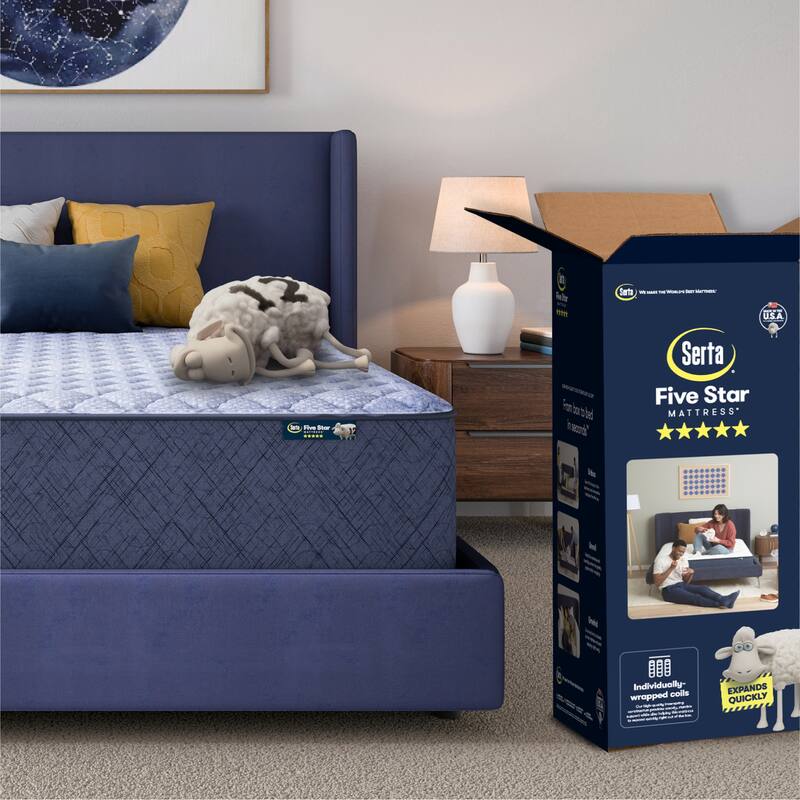 Serta Five Star Mattress Sleep to Go 14" Firm Mattress in a Box