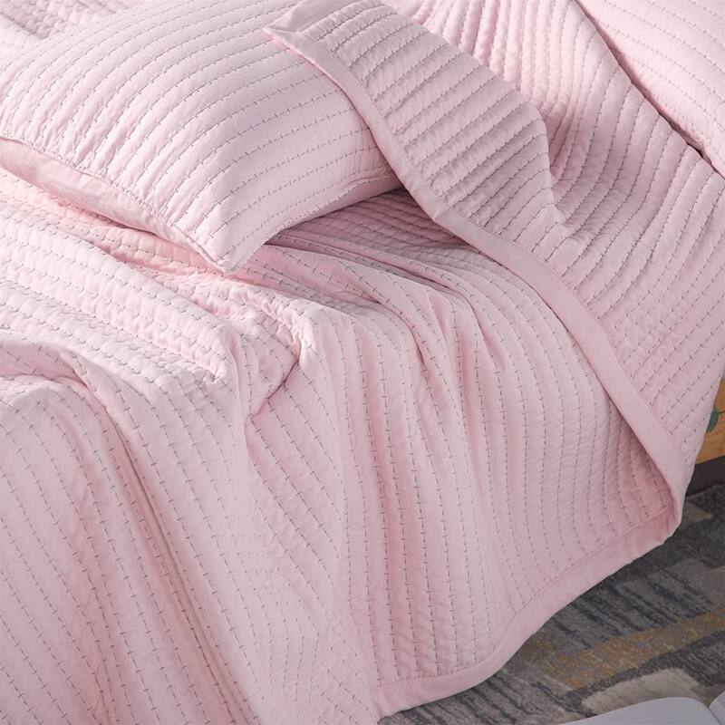 KASENTEX Quilt Set Soft Bedspread - Light Weight, Stone Washed, Down Alternative Fill, Machine Washable