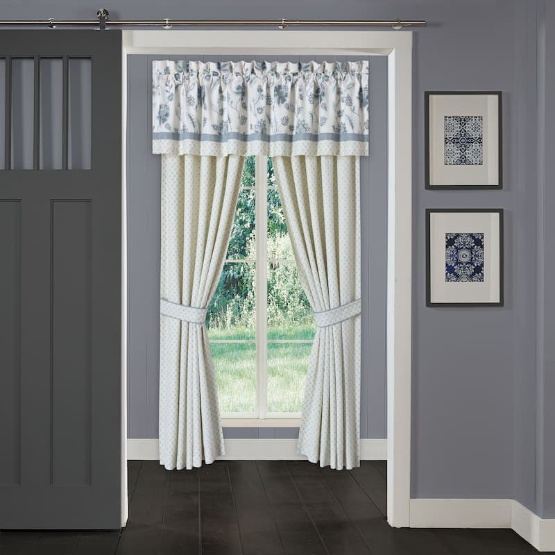 J. Queen New York Blue Garden Window Panel Pair - 84 Inches