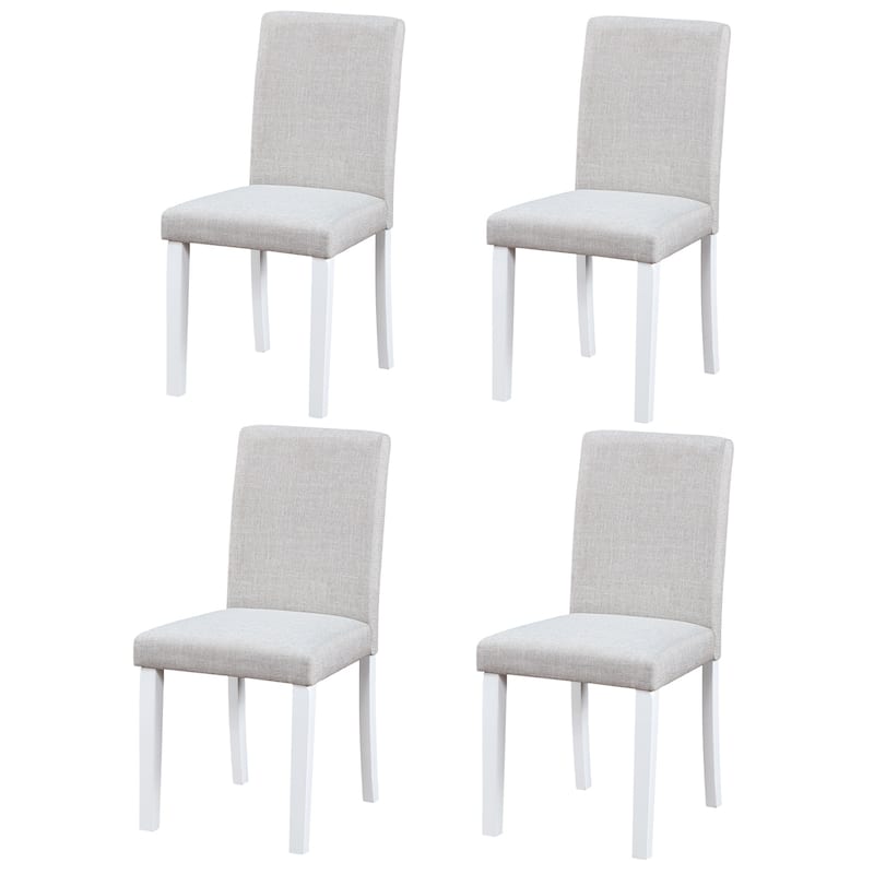GDFStudio - Aurelian Traditional Upholstered Ergonomic High Backrest Dining Chairs, Padded Seat & Non-slip Feet Pads, Set of 4