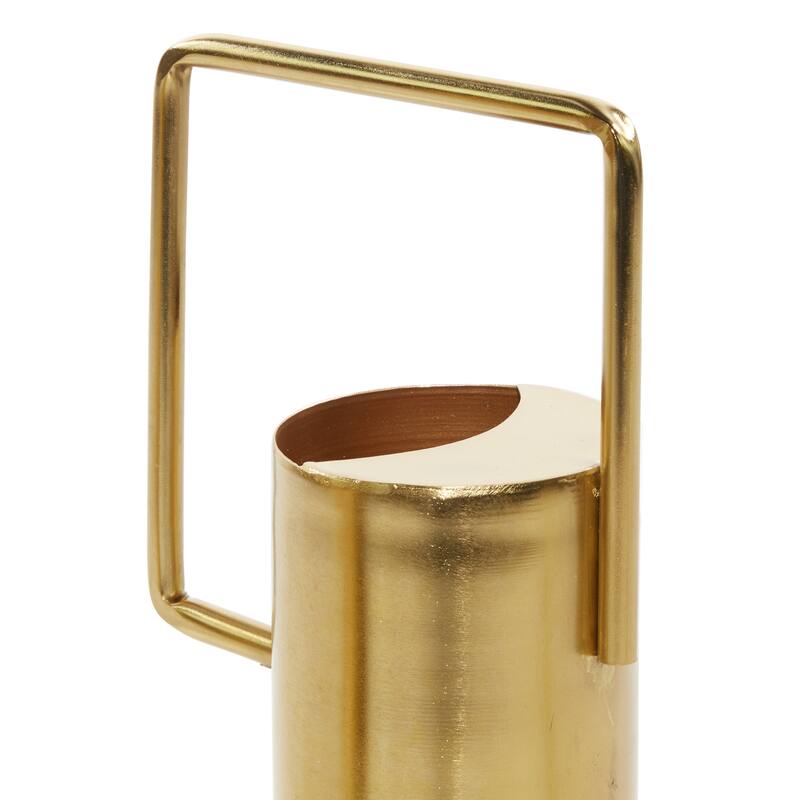 Gold Metal Watering Can Indoor Outdoor Planter (Set of 3) - 12 x 4 x 11Round