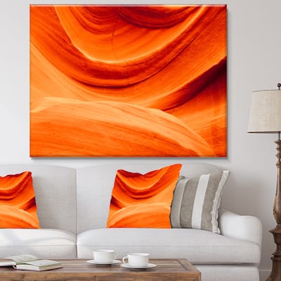 Antelope Canyon Orange Wall - Landscape Photo Canvas Print