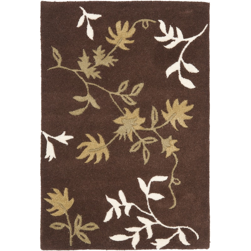 SAFAVIEH, Handmade Soho Kelsi Twigs N.Z. Wool Rug - 2' x 3' - Brown