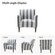 preview thumbnail 39 of 48, HULALA HOME Seip Modern Striped Arm Chair with Spindle Wood Legs Set of 2