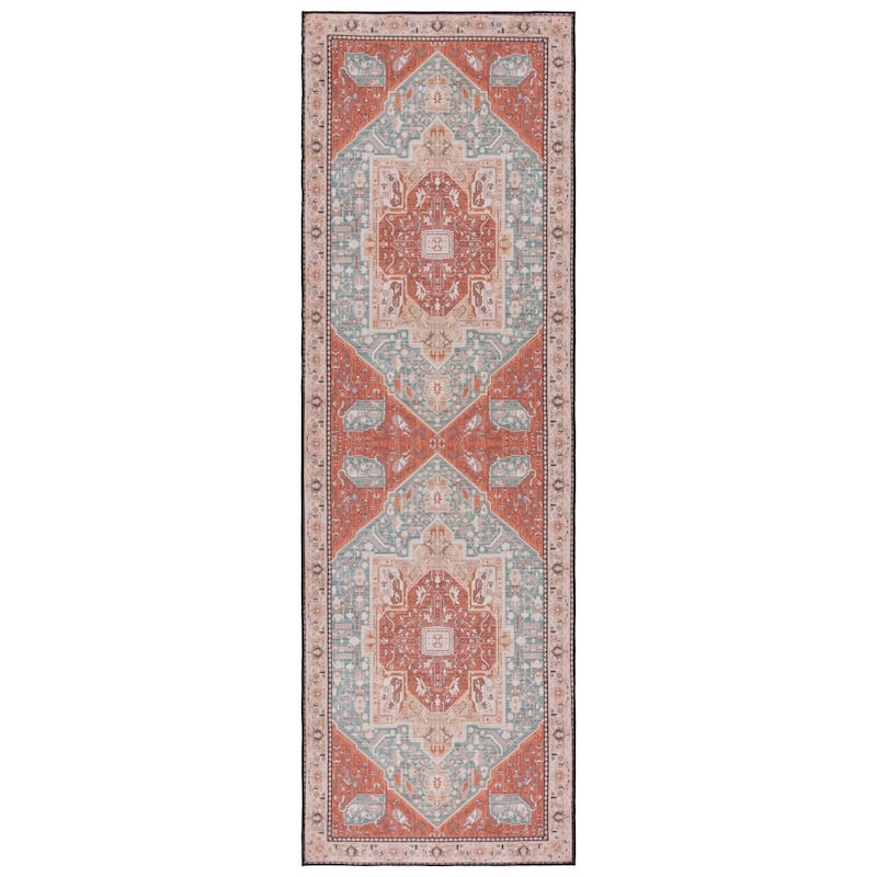 SAFAVIEH Tucson Machine Washable Slip Resistant Dessa Traditional Rug