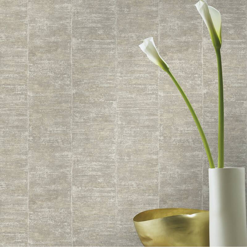 Advantage Aiko Silver Stripe Wallpaper - 20.9in x 396in x 0.025in - 20.9in x 396in x 0.025in