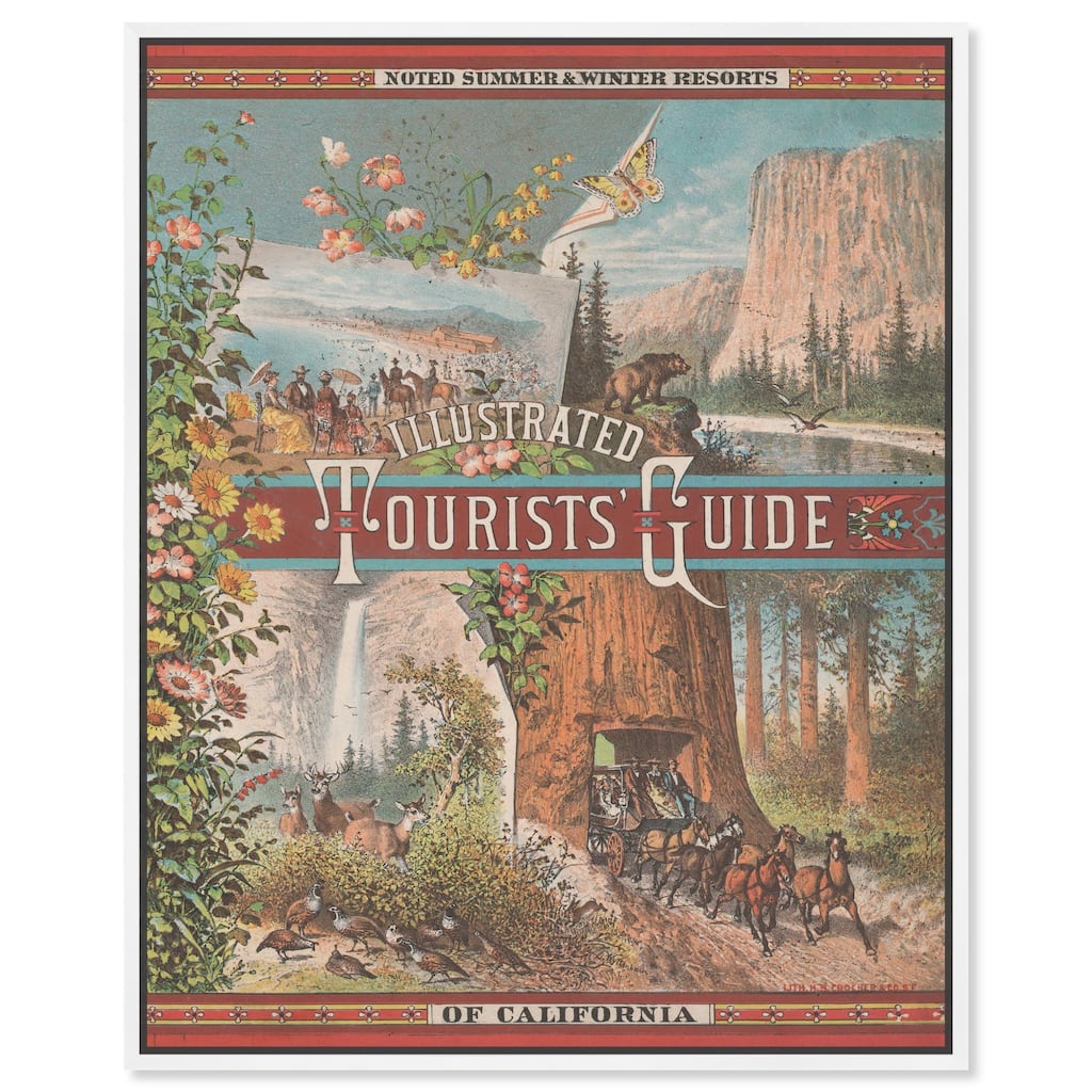 Tourists' Guide to California Canvas by Art Remedy
