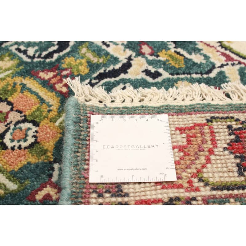 ECARPETGALLERY Hand-knotted Serapi Heritage Teal Wool Rug - 2'4 x 12'2