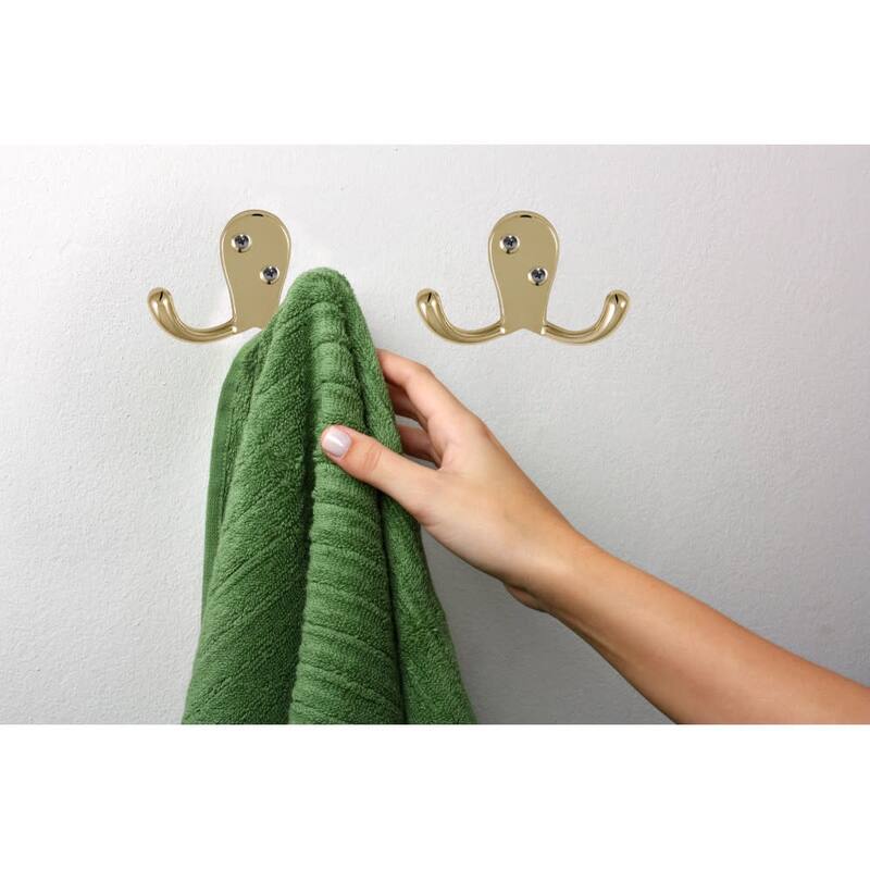 Design House Double Robe Hook - 5 Pack
