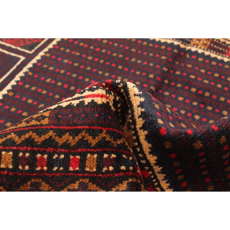 ECARPETGALLERY Hand-knotted Teimani Dark Brown Wool Rug - 2'9 x 4'11