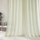 preview thumbnail 4 of 8, Exclusive Fabrics Aruba Striped Linen Sheer Curtain (1 Panel)