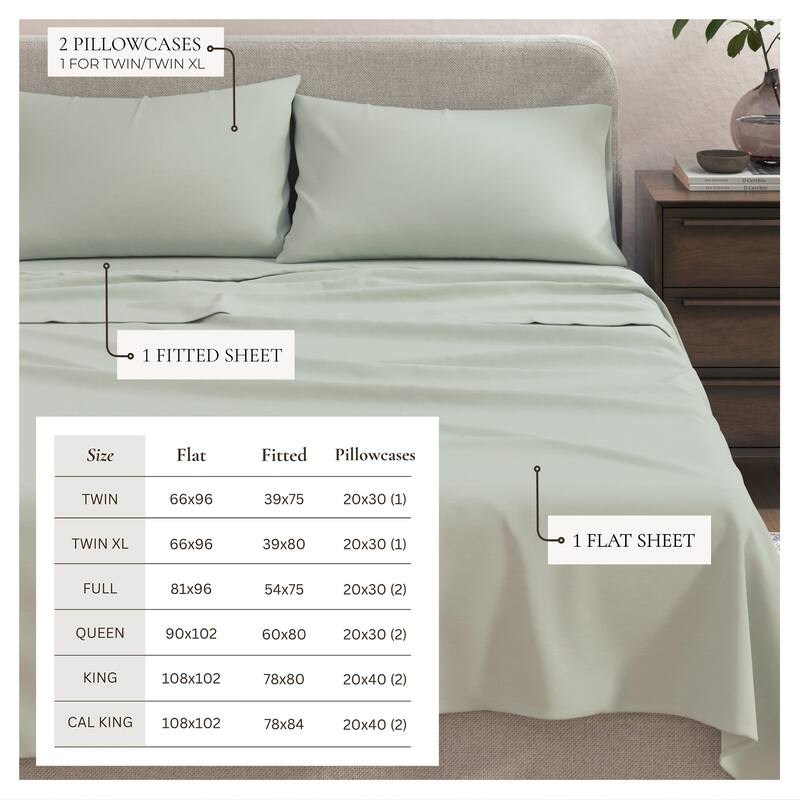 Linery & Co. Heathered Melange Cotton Jersey Knit Sheet Set