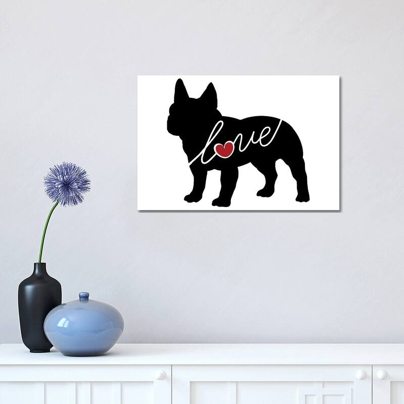 iCanvas "French Bulldog" by Traci Anderson Canvas Print - 12x18x1.5