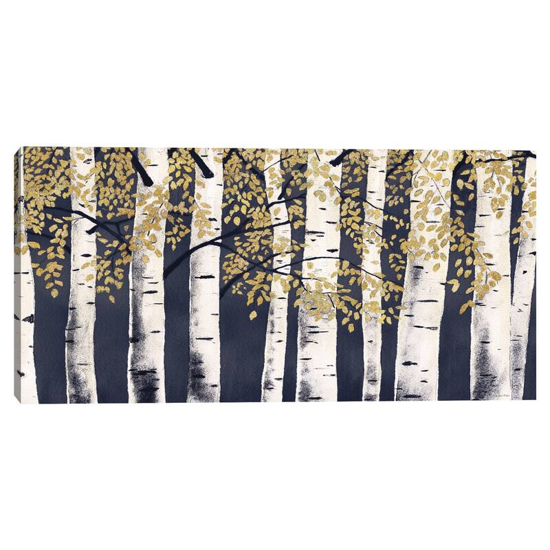Fresh Forest Indigo Gold by James Wiens Canvas Art Print
