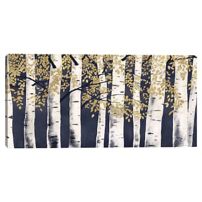 Fresh Forest Indigo Gold by James Wiens Canvas Art Print