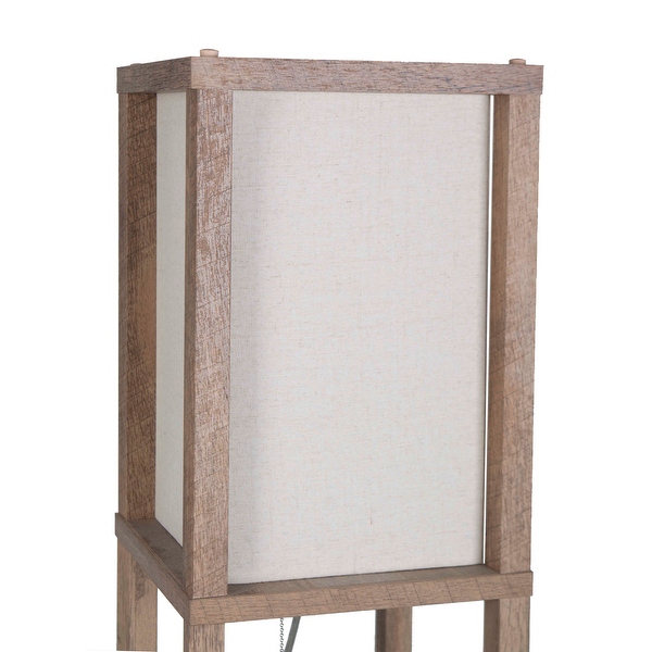 Better homes and gardens crossmill shelf floor lamp sale