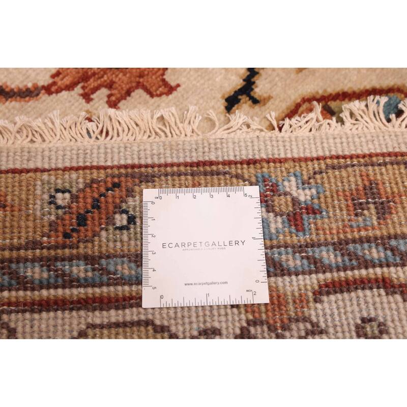 ECARPETGALLERY Hand-knotted Jules Sultane Ivory Wool Rug - 7'11 x 9'11