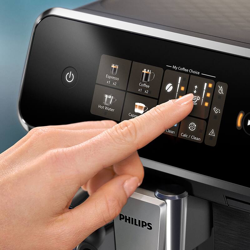 Philips 2300 Fully Automatic Espresso Machine with LatteGo Milk Frother, Black