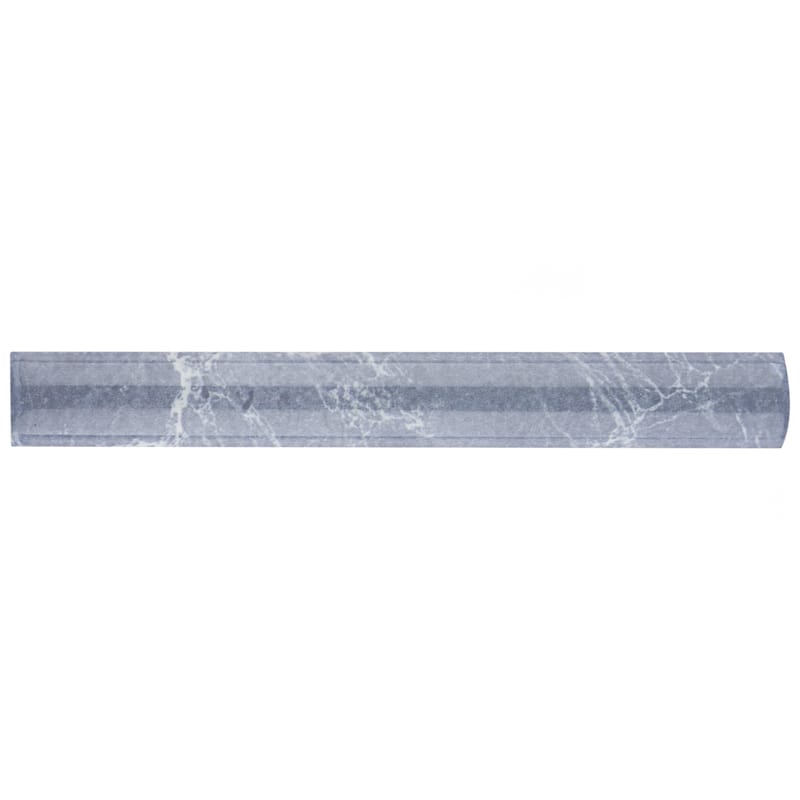 Merola Tile Aroas Cigarro Gris 1" x 7-7/8" Ceramic Wall Trim - (1 Tile)