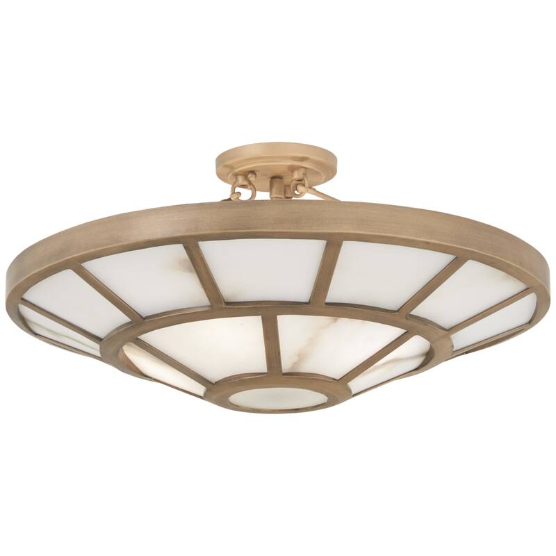 Metropolitan N1884 Istria 4 Light 22" Wide Semi-Flush Ceiling Fixture - Ashen Gold