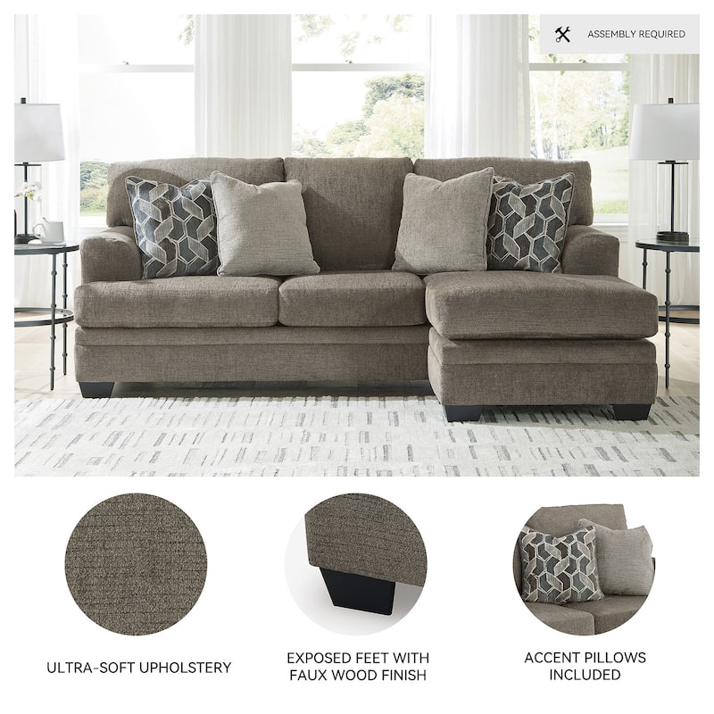 Signature Design by Ashley Stonemeade Sofa Chaise - 92" W x 62" D x 39" H