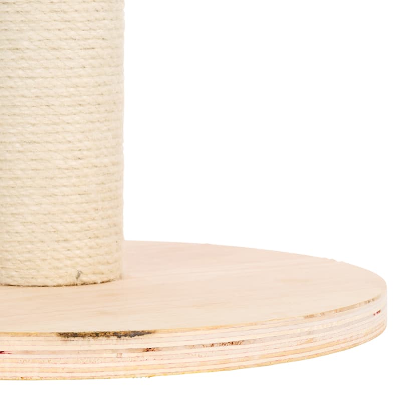 SAFAVIEH Home Ivory/Natural 12"W x 12"L x 21"H Jute Cat Scratch Post - 12"W x 12"L x 21"H