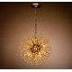 preview thumbnail 8 of 6, Modern 6-Light Glowworm Firefly Sputnik Crystal Globe Chandelier In Antique Gold Antique Gold
