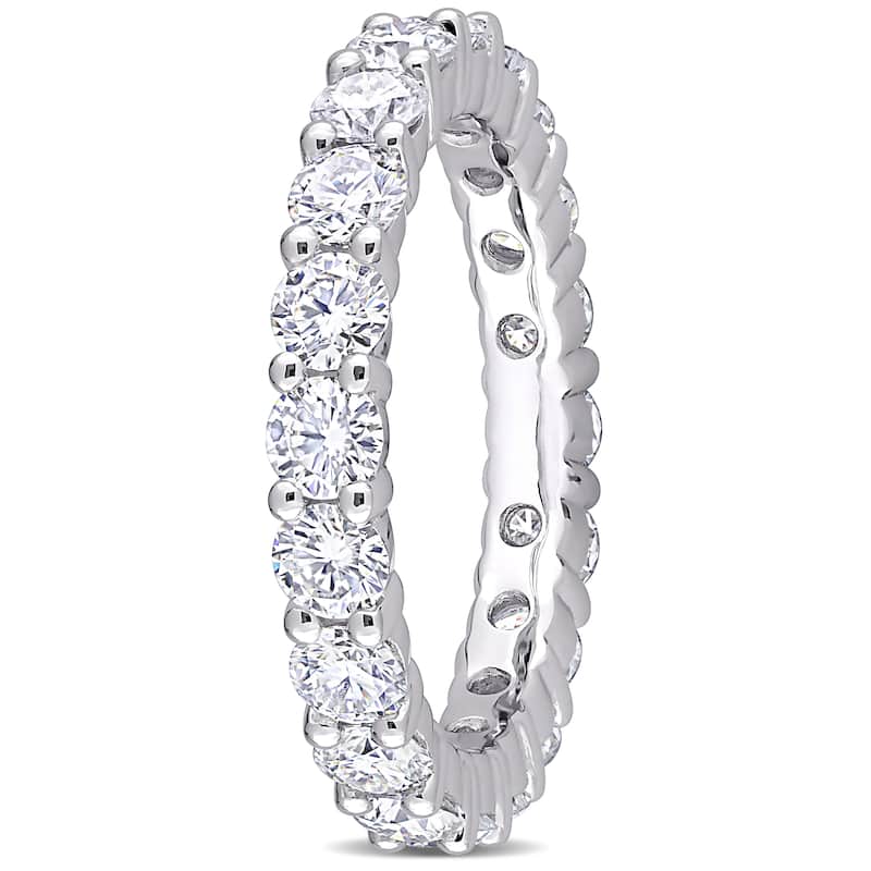 Miadora 2 3/4ct TGW Created Moissanite Full Eternity Band in Sterling Silver