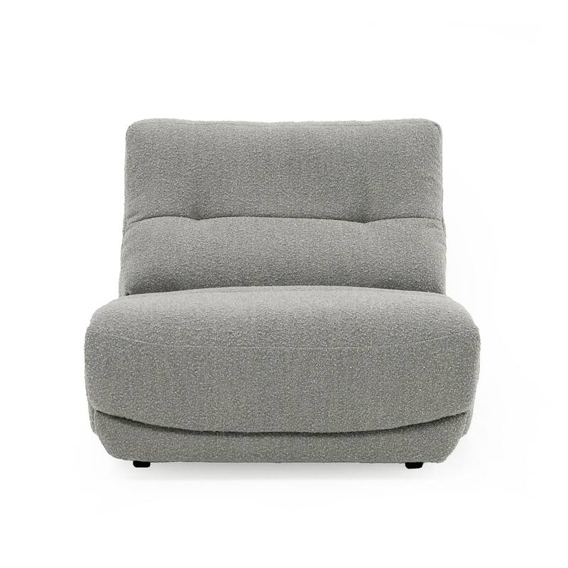 Divani Casa Basil Modern Grey Fabric Large Electric Recliner Chair