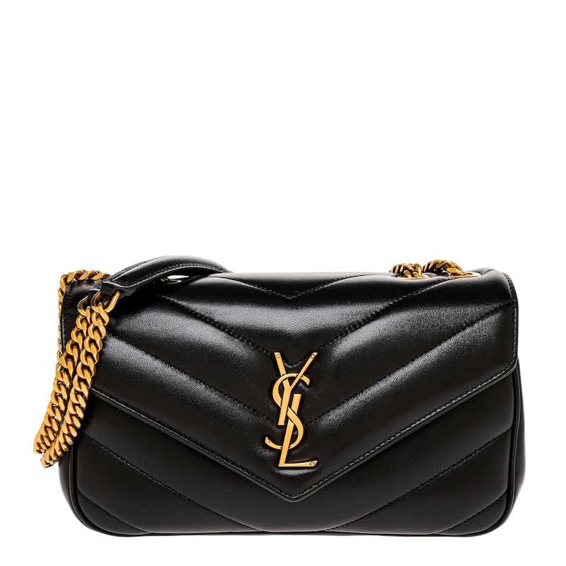 Saint Laurent Small Loulou Bag - Black