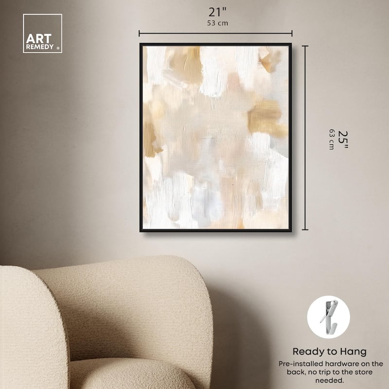 Beige and Cream I Canvas by Art Remedy