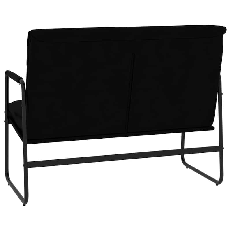 vidaXL Bench Black 39.4"x25.2"x31.5" Faux Leather - 39.4" x 25.2" x 31.5"