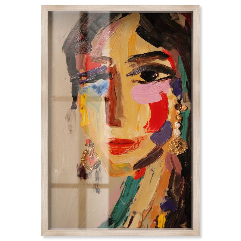 Colorful Expression II Shadowbox by Art Remedy - Natural - 30" x 45"