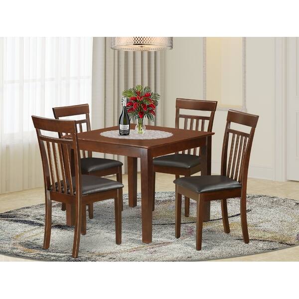 OXCA5 MAH 5 Piece Kitchen Table Set With One Oxford Dining Room Table And Four Kitchen Chairs ?impolicy=medium