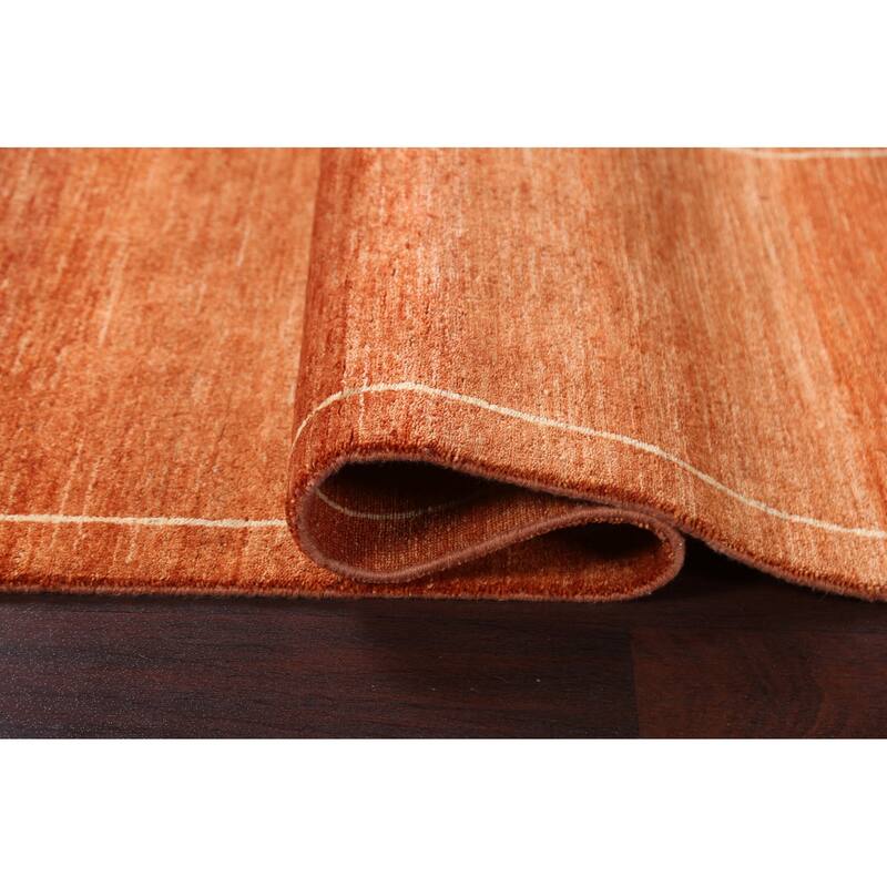 Bordered Gabbeh Kashkoli Oriental Runner Rug Hand-knotted Wool Carpet - 2'5" x 8'5"