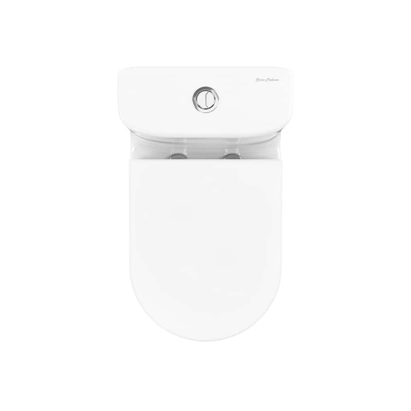 Vincennes One-Piece Compact Toilet Dual-Flush 1.1/1.6" - 24.61" x 14.76" 28.35"