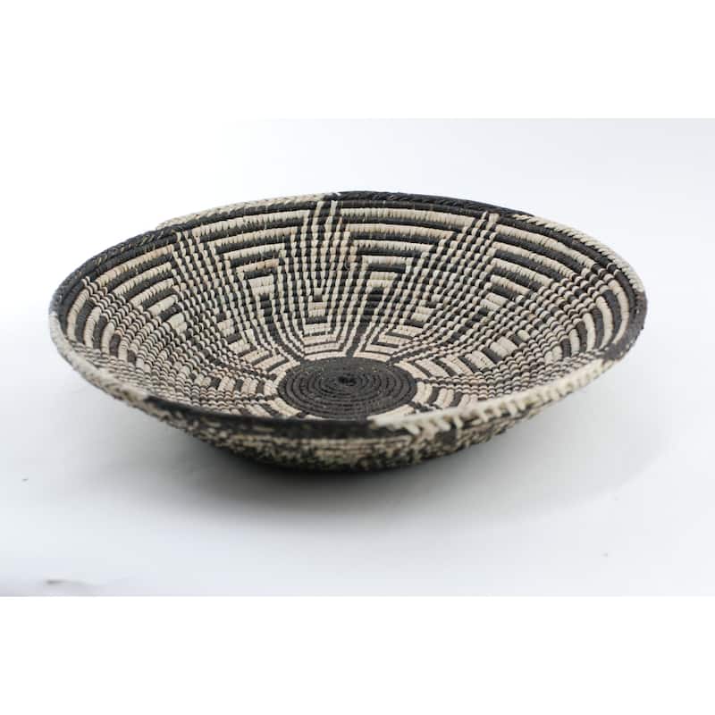 Hand Woven Palm Wall Decor Basket