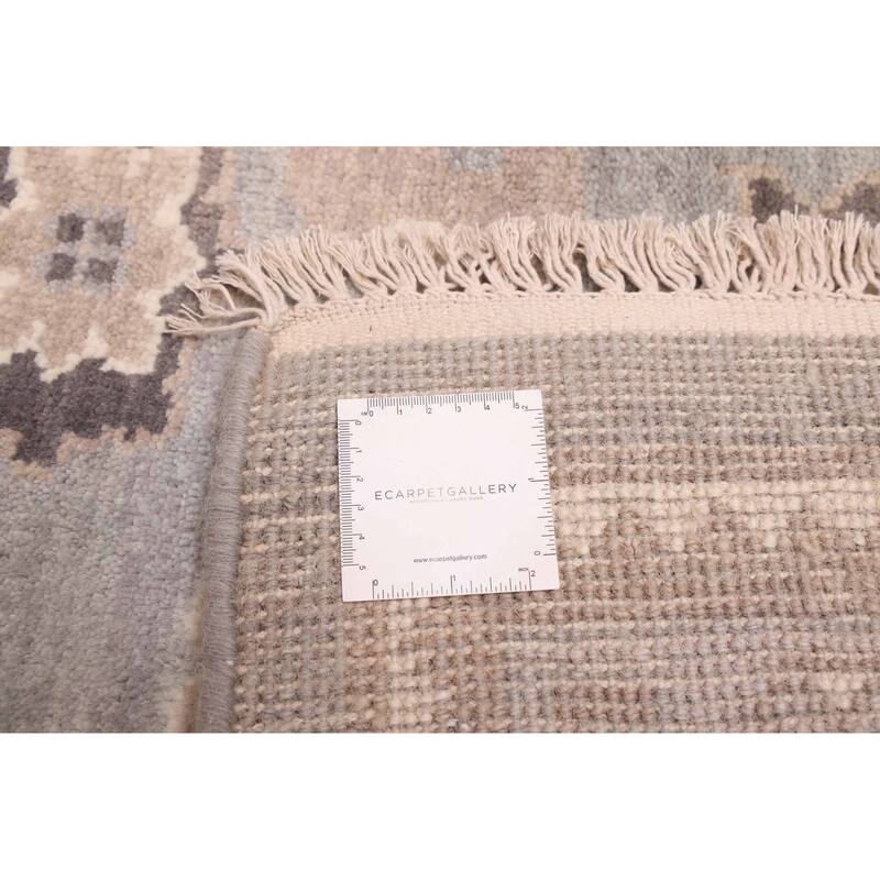 ECARPETGALLERY Hand-knotted Royal Oushak Grey Wool Rug - 9'0 x 11'10