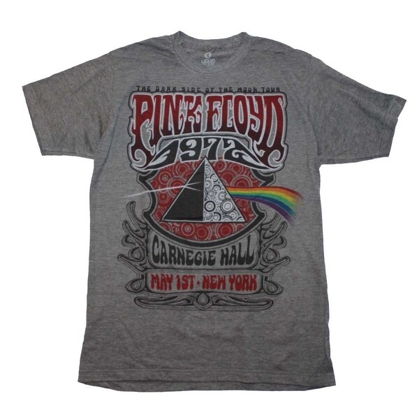 Pink Floyd Carnegie Hall T Shirt Color Dark Heather Gray Pink Floyd Carnegie Hall T Shirt Color Dark Heather Gray Size