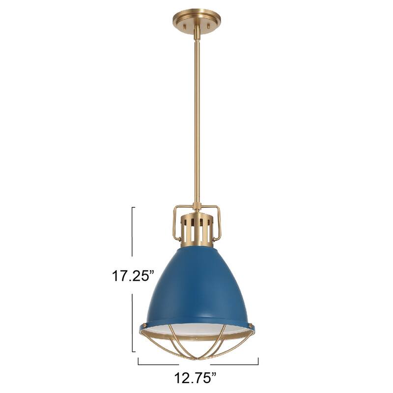 Kent Caged Metal Ceiling Light - 12.7"L x 12.7"W x 17.3"H