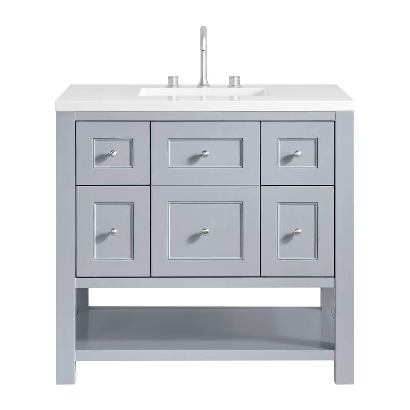 James Martin Vanities 330-V36-3WZ Breckenridge 36" Free Standing - Serenity Blue - Painted