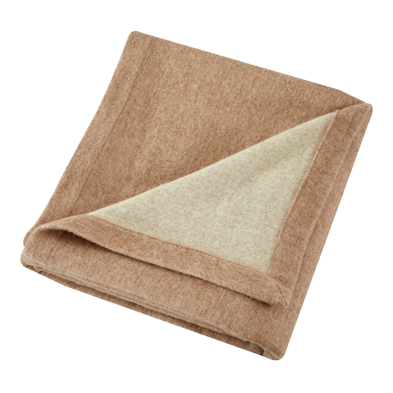 The Gray Barn Tule Merino Wool Blanket (Blue, Natural, Grey) - Full - Queen - Oatmeal