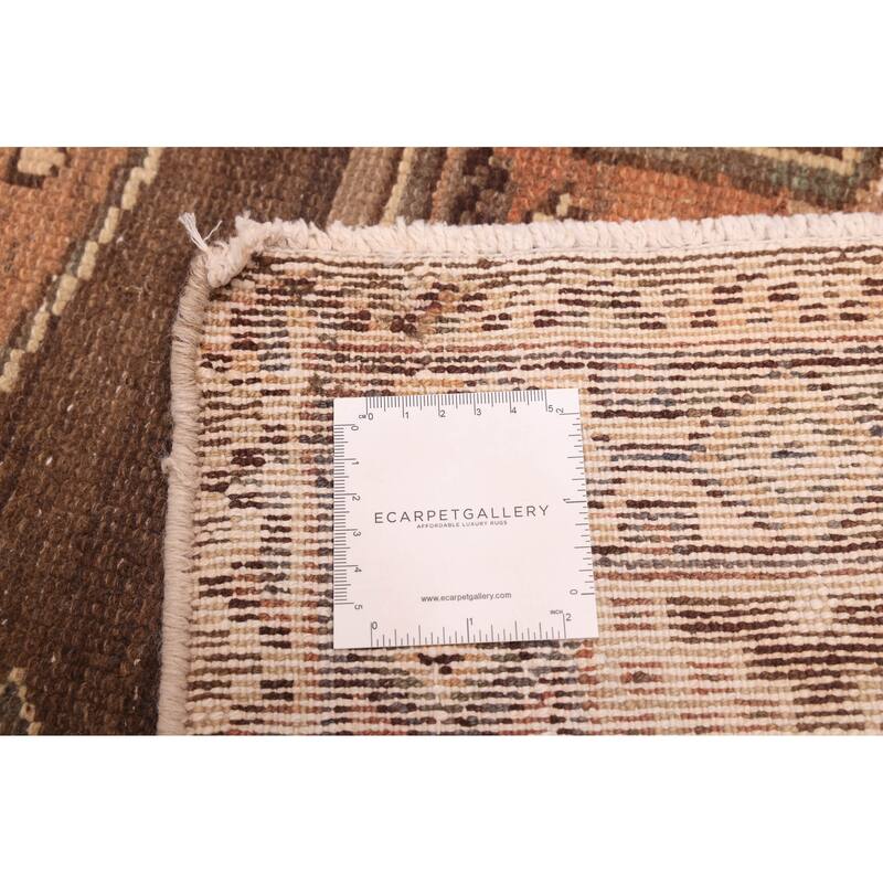 ECARPETGALLERY Hand-knotted Antalya Vintage Brown Wool Rug - 5'5 x 10'1